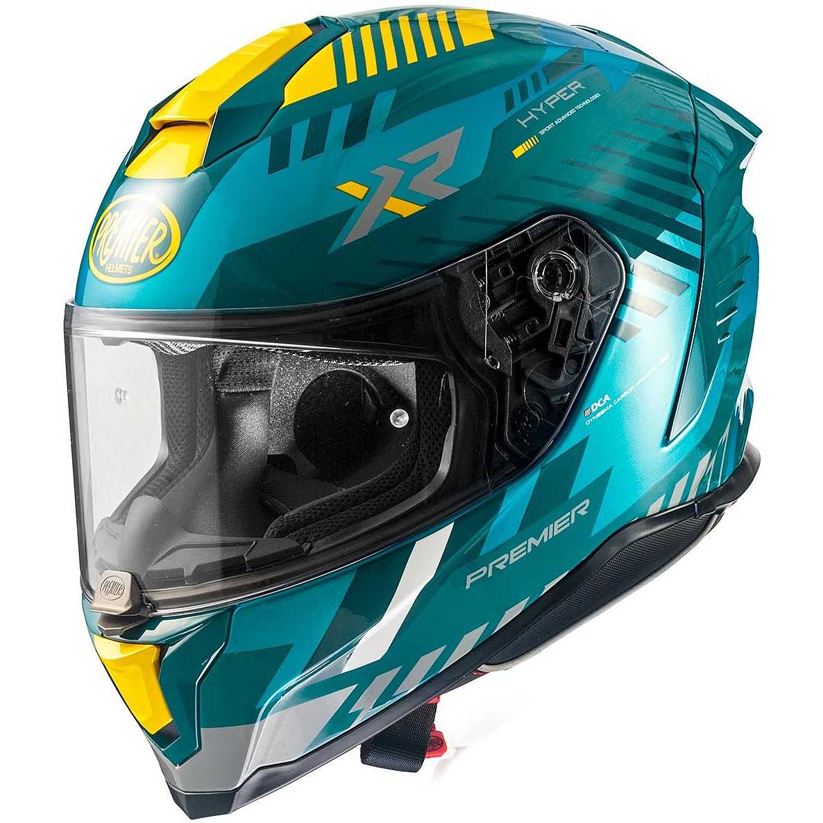 premier integral motorcycle helmet hyper xr21 blue yellow 194449 zoom